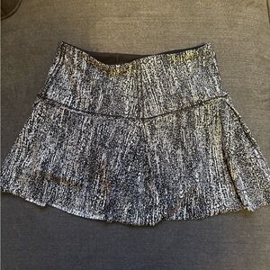 Lululemon Athletica Black and White Mini Skirt